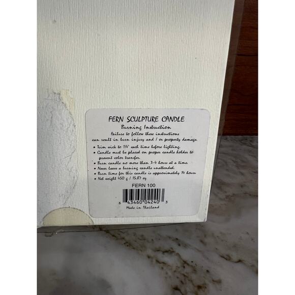 Vance Kitira Fern Sculpture Candles Sage Green - Picture 3 of 5